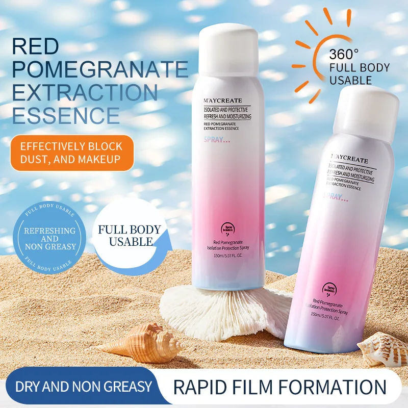 Red Pomegranate Isolation Protective Spray Hydrating Moisturizing 3 in 1 Facial Neck Multiple Protections