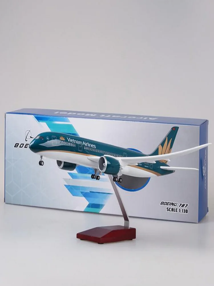 

1:130 Airplane Model 47cm Vietnam Boeing 787 Plane Model Resin Airplane Model Lighted Airplane Model Exquisite Collection Gift