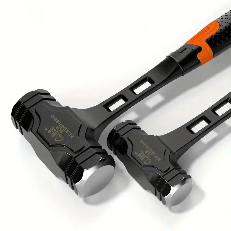 Zintegrowany Ośmiokątny Młotek Kempingowy Wytrzymały i Trwały Młotek do Rozbijania Ścian Amortyzujący Wstrząsy Wielofunkcyjne Narzędzia Ręczne