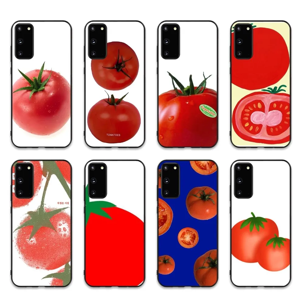 Tomato Fruit Clear Phone Case For Samsung S 9 10 20 21 22 23 30 23 24 Plus Lite Ultra FE S10lite Fundas