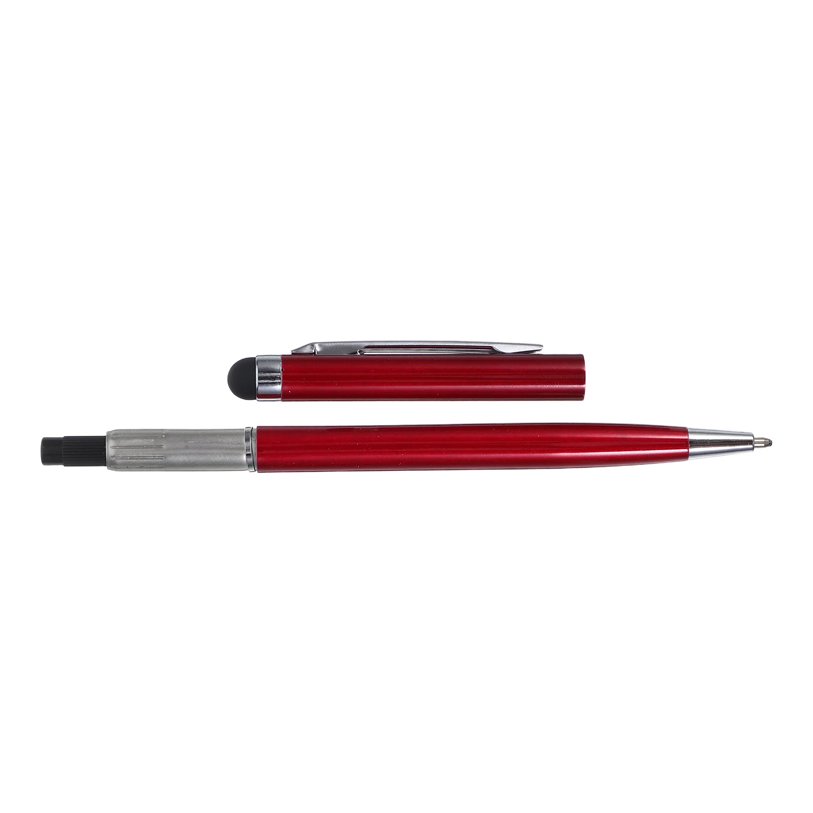 

Универсальный емкостный сенсорный стилус 2-в-1, шариковая ручка, темно-красный, гладкий, точная навигация, нотатка, рисование для