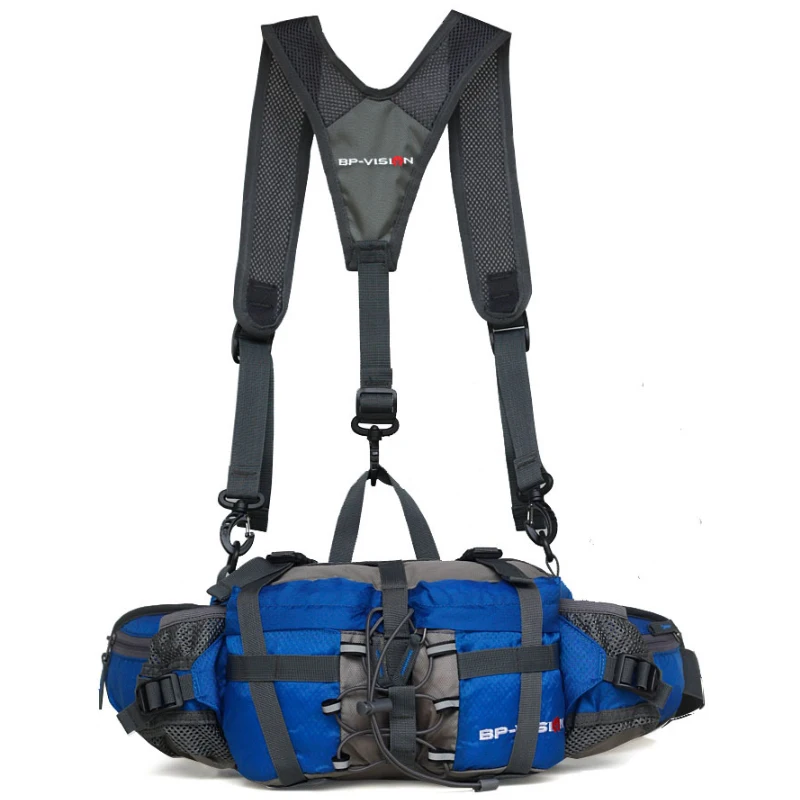 

Universal Outdoor Sports Cycling Waist Bag Large Capacity Mountaineering Fanny Pack Adjustable Anti-Slip Safety Bag Strap