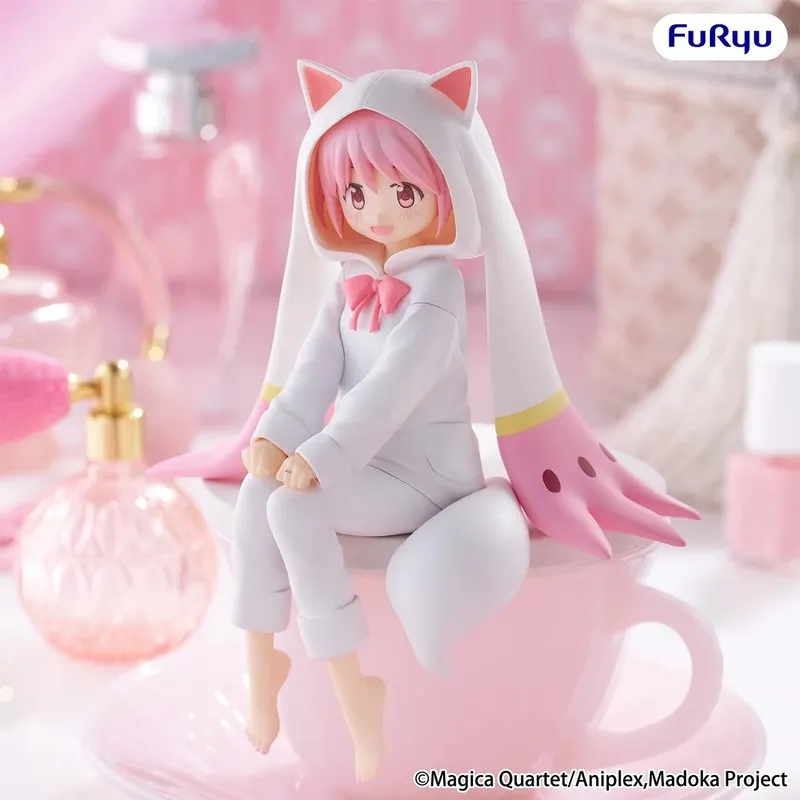 Genuine Furyu Noodle Stopper Figure ‌Puella Magi Madoka Magica  Akemi Homura‌ Kaname Madoka Pajamas Series Collectibles Model view 3