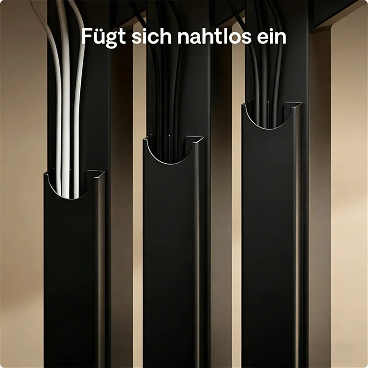 Utility Design Steel Magnetic Cable Management Channel Cord Organizer Under Desk, Vertical Wire Hider Cover for ,Home A