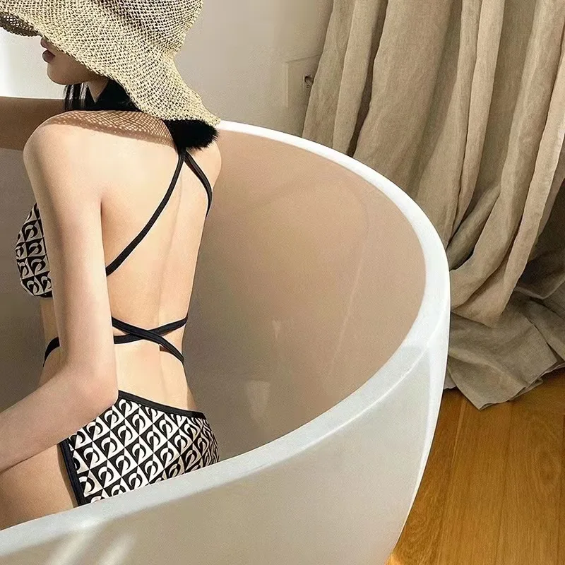 Phụ Nữ Mùa Hè Cao Cấp Bikini Bộ Ba Điểm Dây Eo Dây Khóa Gợi Cảm Áo Lót Đầu Chia Bikini Đồ Bơi Thời Trang Nữ thông