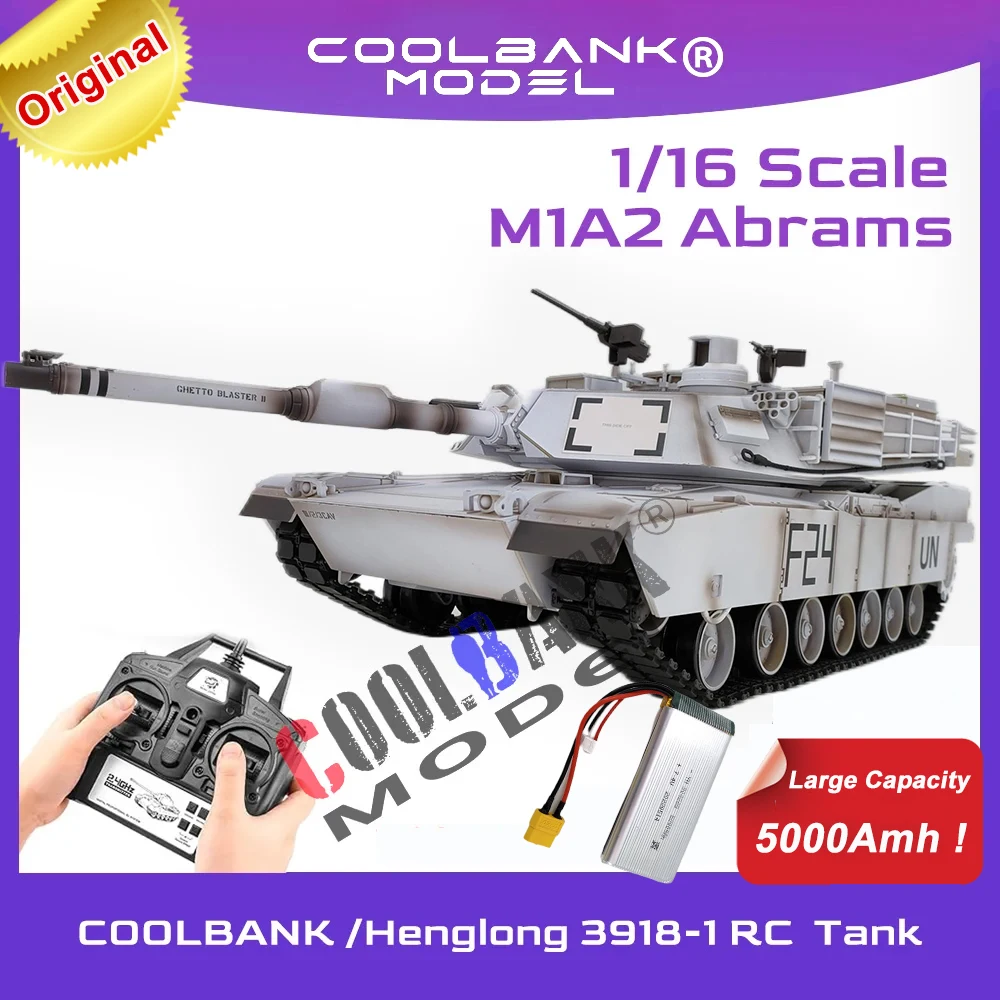 COOLBANK 1:16 RC Czołgi UN. Niestandardowe wydanie graffiti w USA. M1A2 Abrams Tank Model V7.0 henglong czołg RC pojazd wojskowy zabawki 3918-1