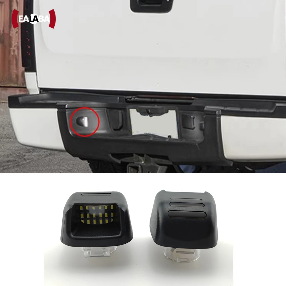 For Nissan Navara D40 Frontier Armada Titan Xterra Suzuki Equator 2pcs License Plate Light Led Canbus No Error Number Plate Lamp