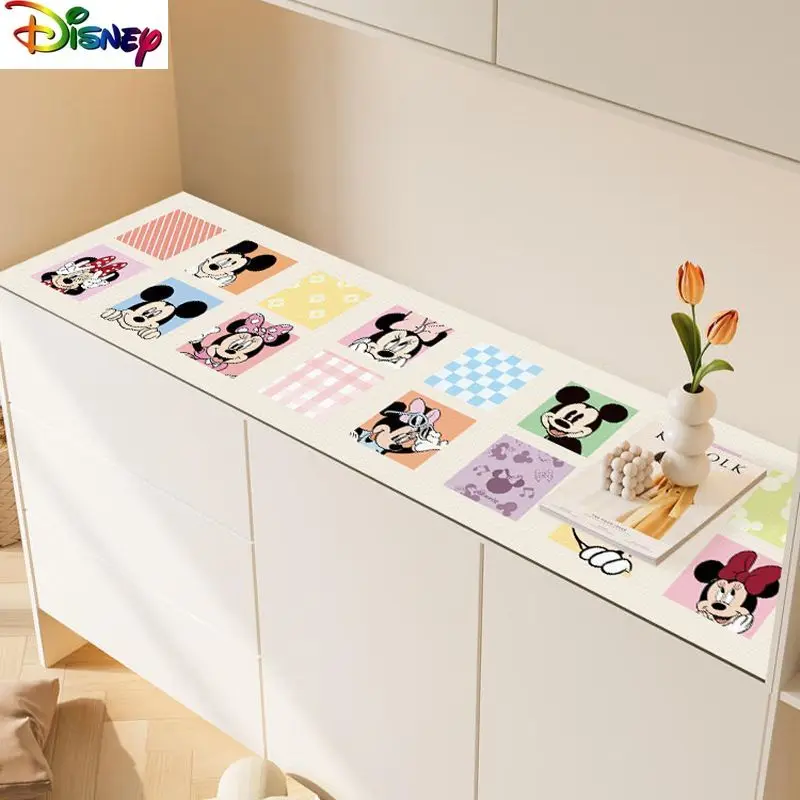 

Коврик для обеденного шкафа с рисунком Микки Диснея, коврик для столешницы в обувной шкаф, грязеотталкивающий специальный защитный коврик