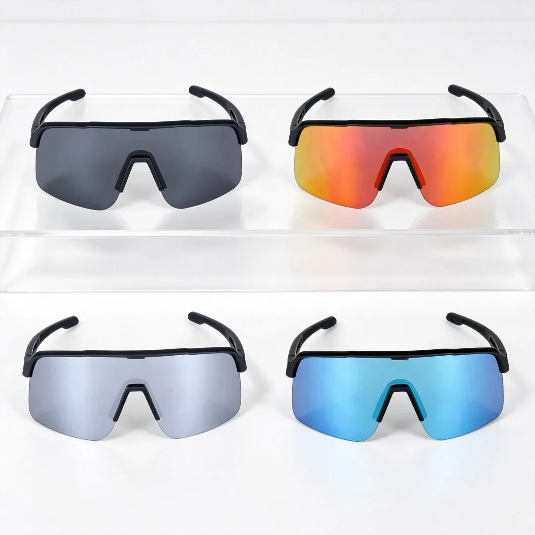 Unisex Golf Sunglasses 2026 Fall New Korean Style Half Frame Cycling Running Windproof UV400 Protection Lightweight Adjustable