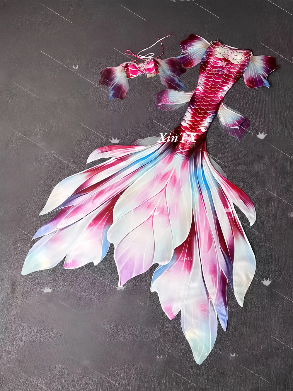 High-quality mermaid tail swimsuit custom sizes aquarium performance original design fish skin cosplay view 4