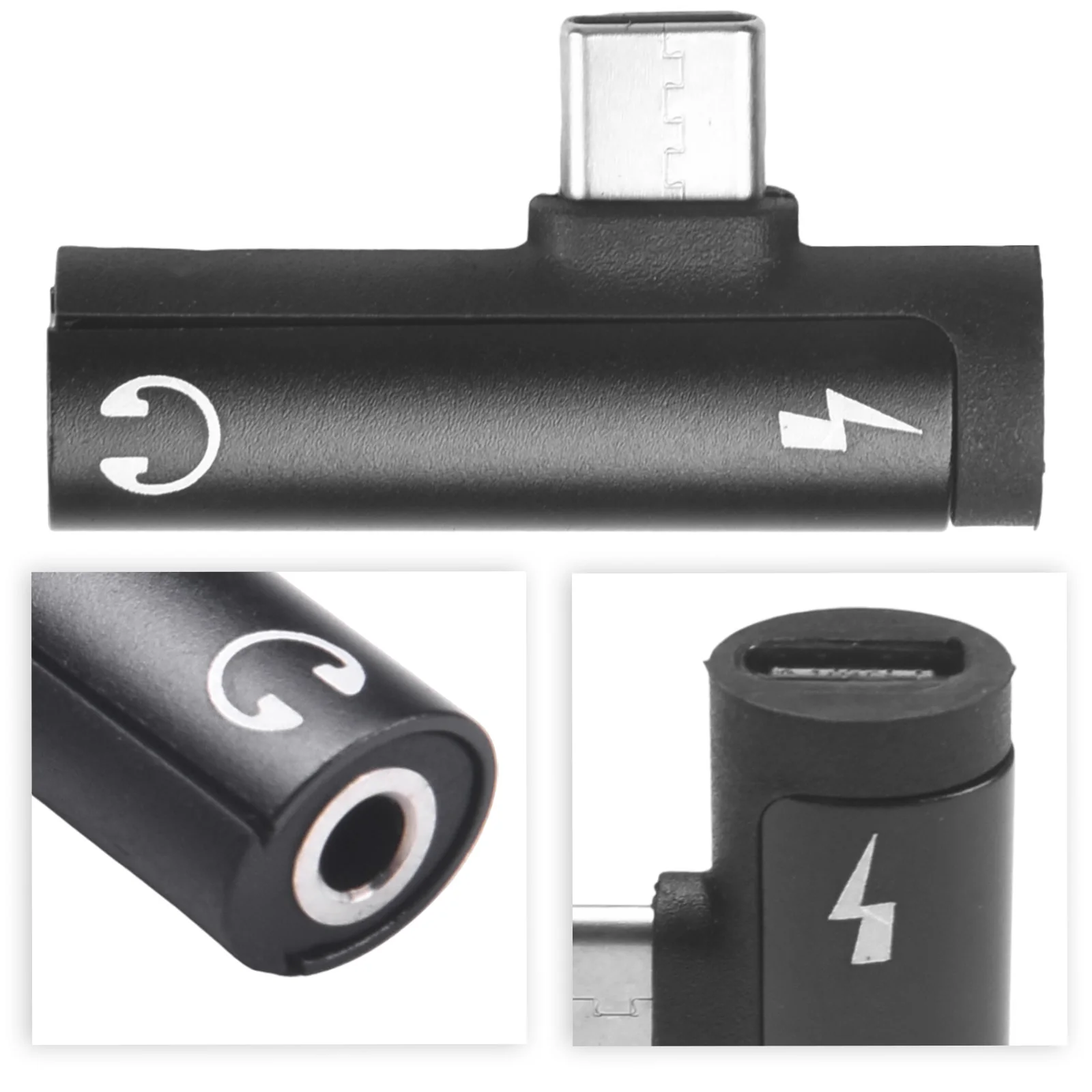 Clear Part Name Specifications Charge Your Phone Audio Converter Type C Audio Transmission Aluminum Alloy High Quality