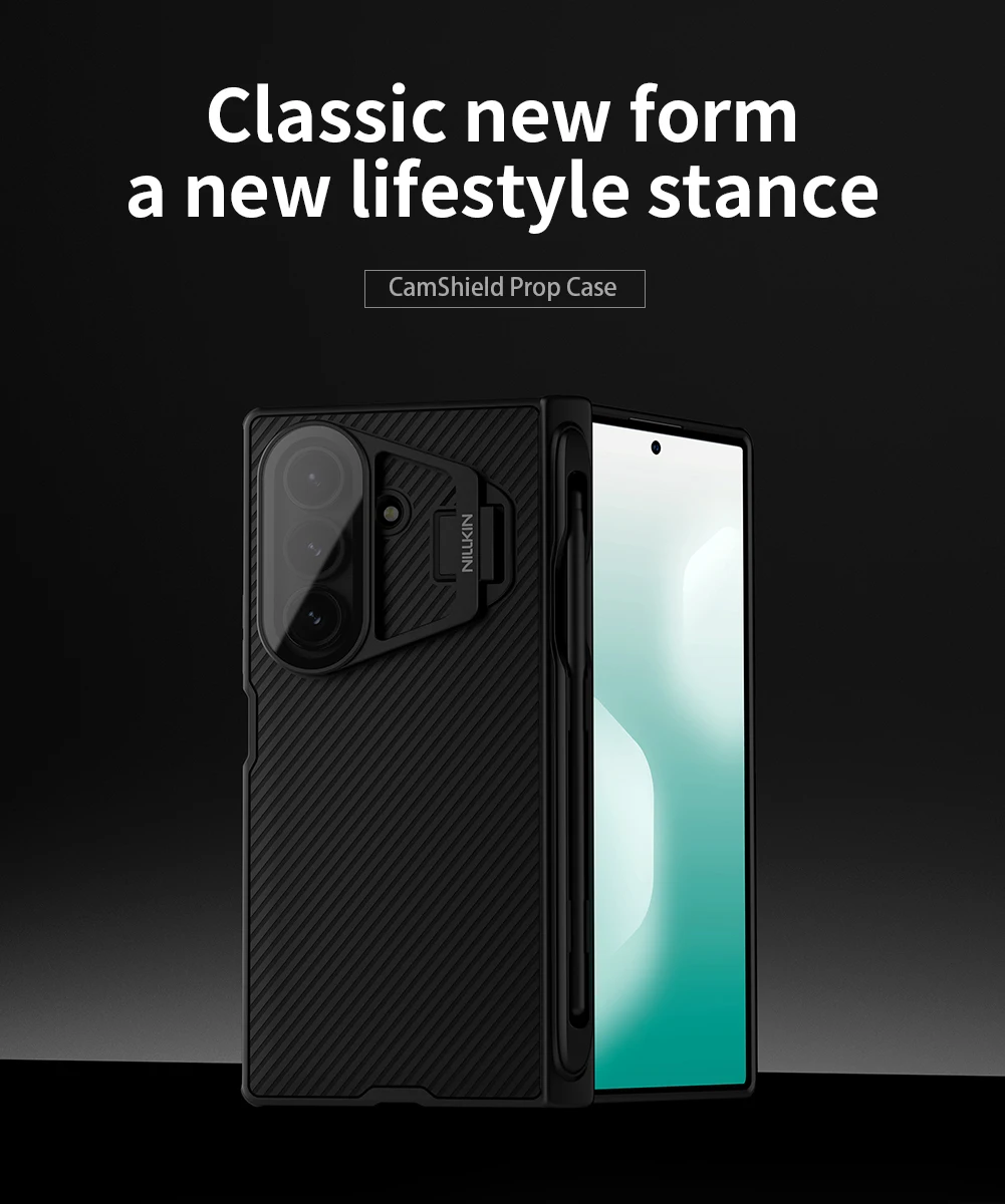 Custodia Flip Cover Nillkin per Samsung Galaxy Z Fold 7 Custodie per telefoni Flip Lens Supporto per fotocamera Custodia protettiva posteriore (versione S Pen)