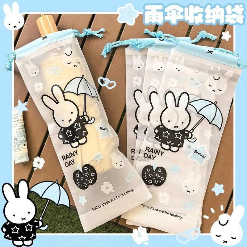 Miffy Kordelzug-Tasche Kreative Einzigartige Regenschirm-Isoliertasche Nass-Isolierungs-Aufbewahrungstasche Langlebige Cartoon-Bedruckte Tasche – Detail 2