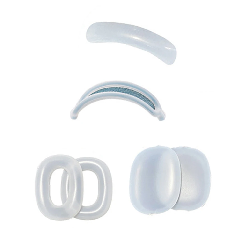 

4-in-1 Protective Case For AirPods Max Replacement Headband Cushion Pad Cover Head Band Protector Earpads Protein Skin Ear Pads