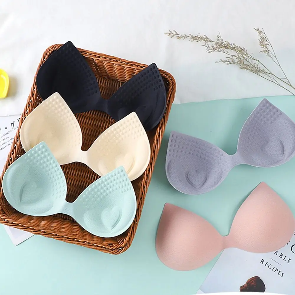 Padding Bikini Inserts For Women Chest Pad Solid Color Chest Enhancers Sponge Bra Pad Bra Padding Intimates Accessories