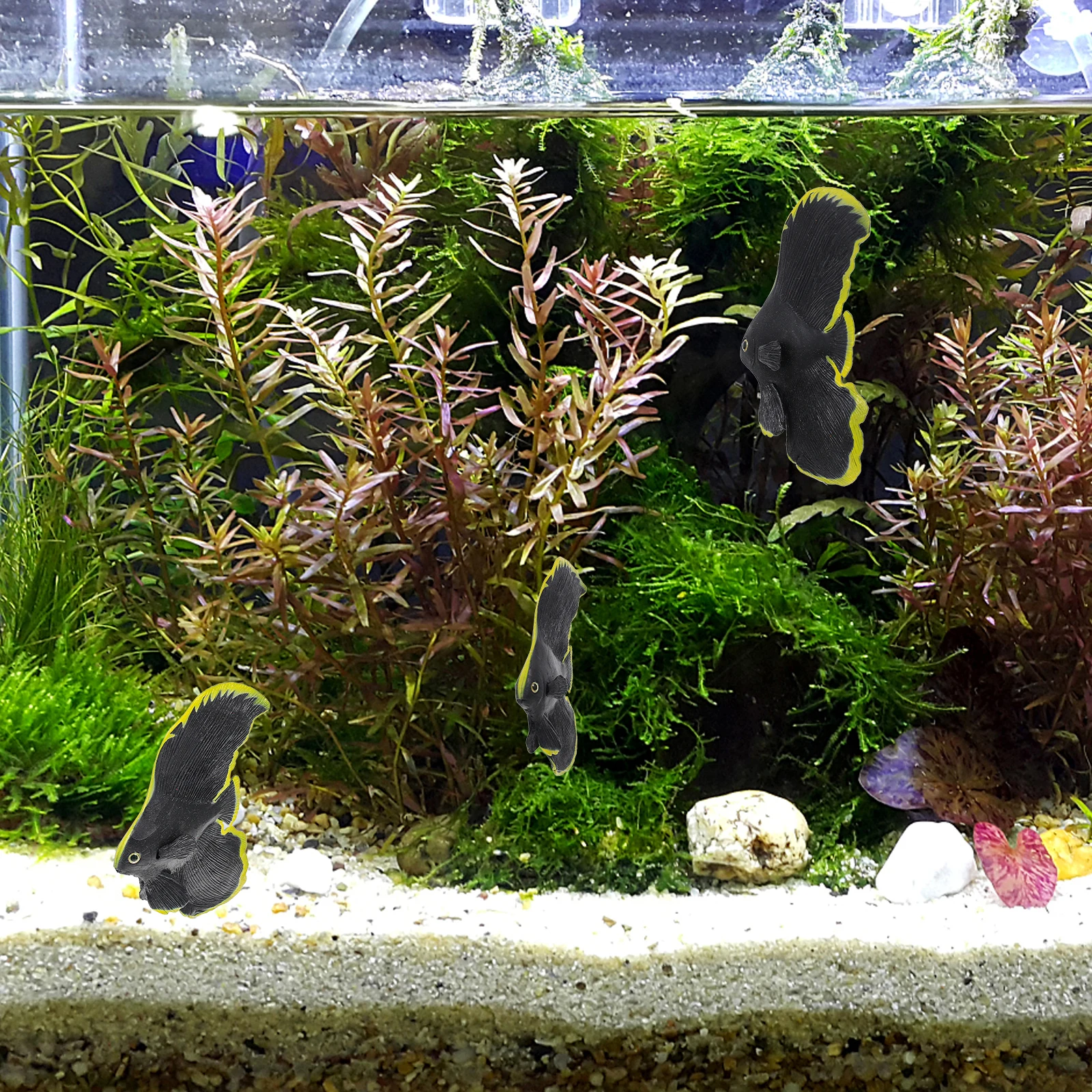 

1pc Simulation Plastic For Simulation Tank Artificial Fish Ornament Plastic Pinnatus Landscaping Decor Tropical Fish