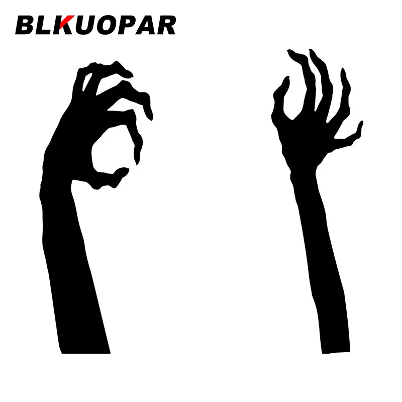 

BLKUOPAR Halloween Pattern Car Stickers Anime Personality Vinyl Die-cut Sunscreen Laptop Refrigerator Decoration Car Accessories