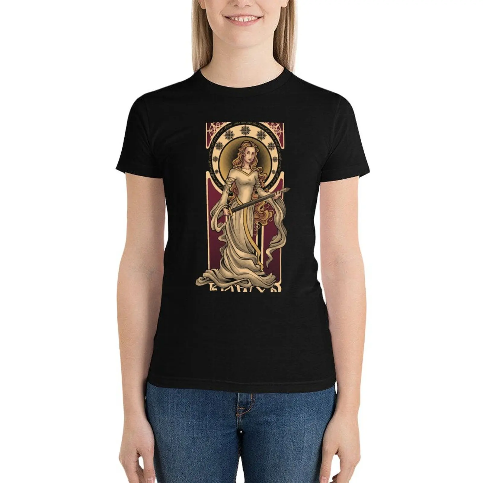 Shieldmaiden of Rohan T-Shirt graphics korean fashion Women t shirt