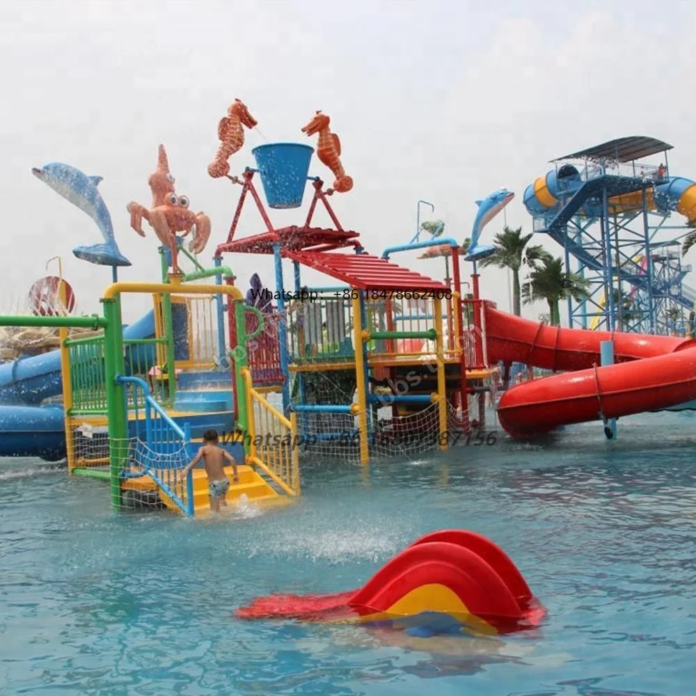 Water Park Project With Children Splash Pad Park / Water Park Equipment