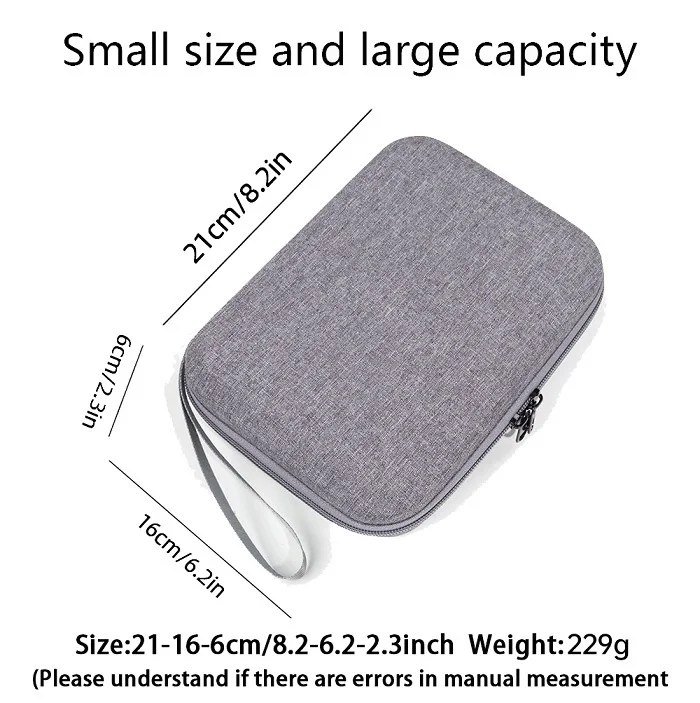 

Om7p Storage Case Portable Nylon Handheld Gimbal Stabilizer Protective Carrying Pouch Travel Organizer Storage Case