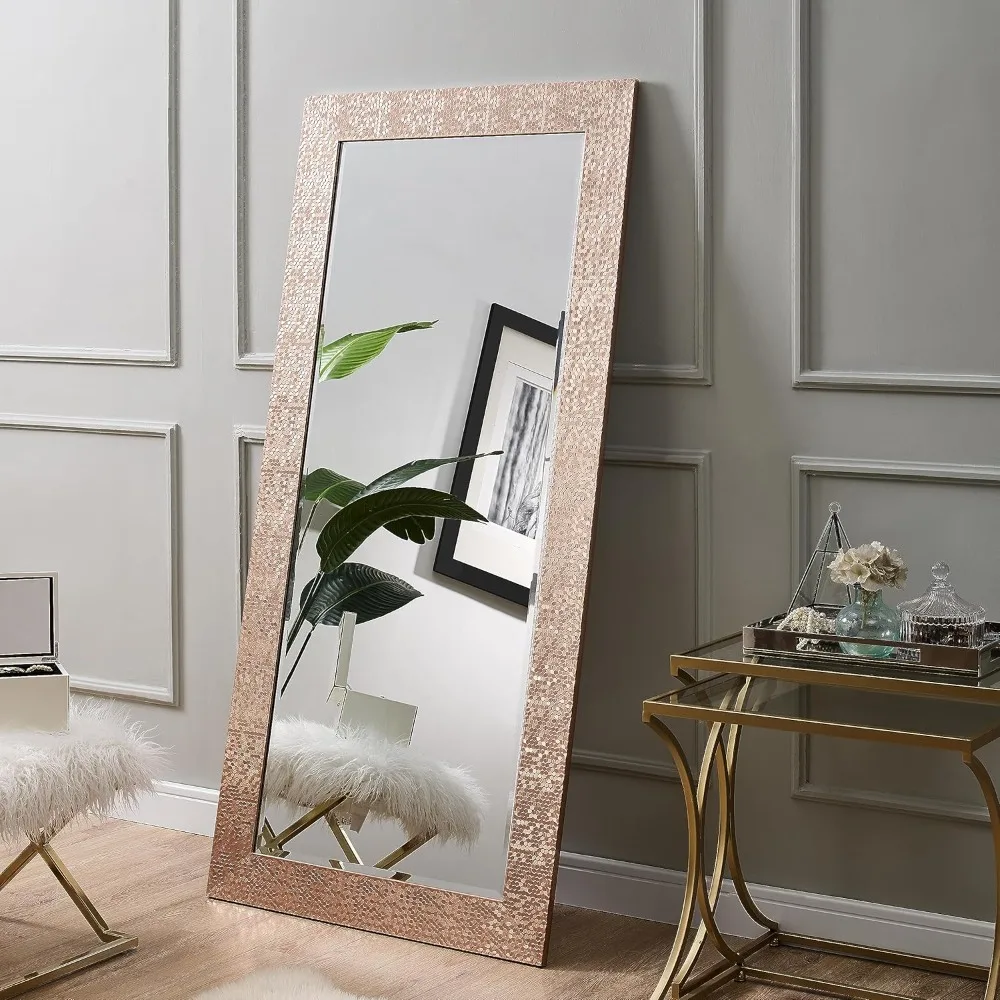 

Floor Mirror, Mosaic Full Length Mirror, 66"L X 32"W Large Mirrors Full Length, Faux Wood Mirrors, Tall Mirror, Floor Mirrors