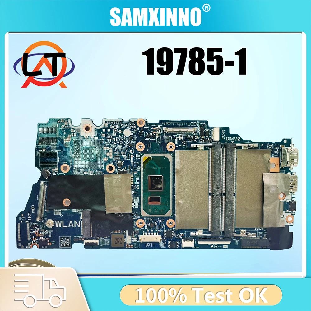 

Материнская плата для ноутбука DELL Inspiron 5400 5482 7500 19785-1 i3 i5 i7 10-го поколения CN-0NGHCH 07K5DX 0XWV63, материнская плата для ноутбука протестирована