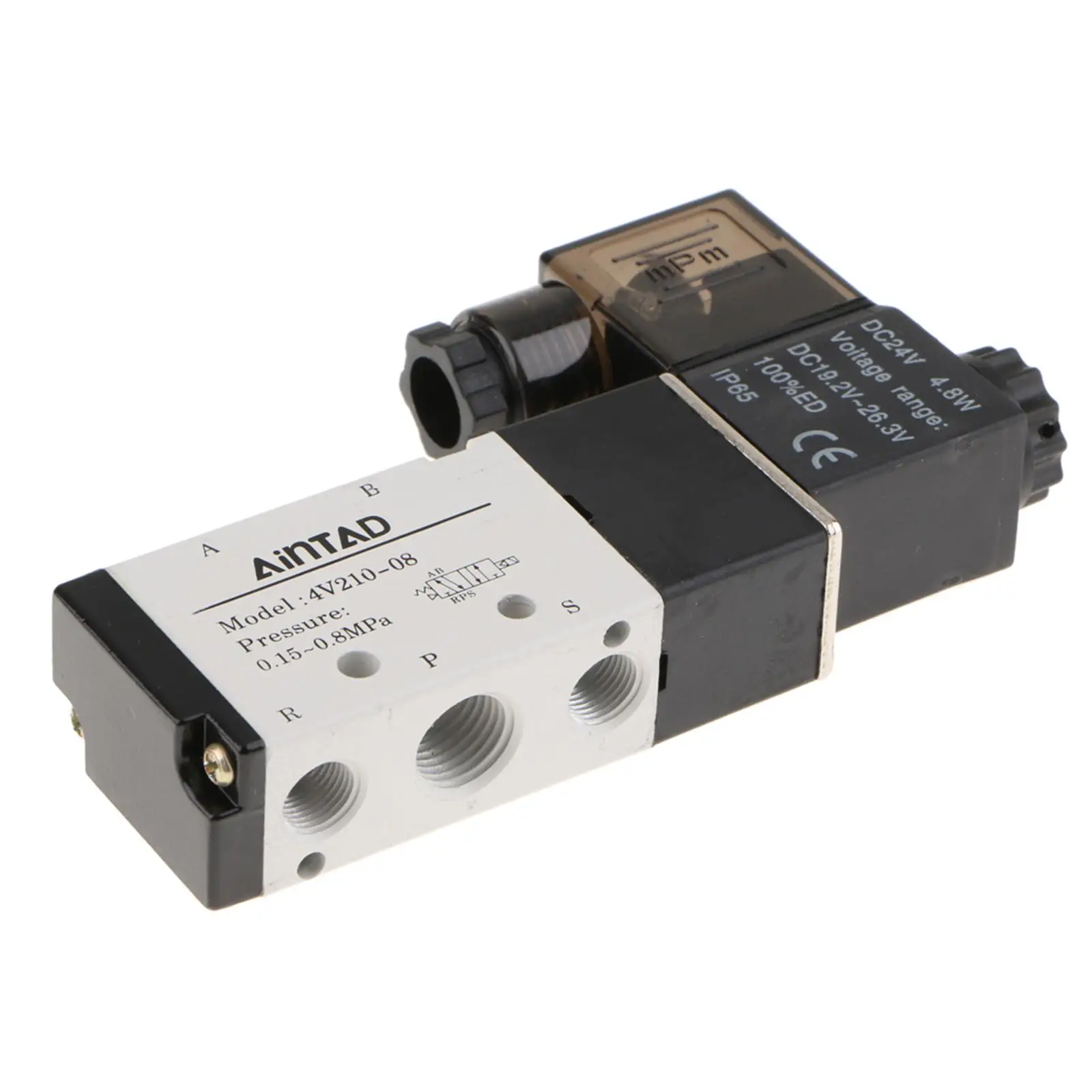 

Solenoid Valve 4V28 5 Pole, 2 Position, Air Operated, 1/4 "BSPT