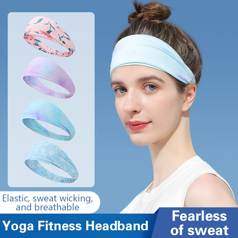 Sports Hair Bands Outdoor Fitness Yoga Sweat Absorbent Hair Bands Colorful Men And Women Bandana Antiperspirant Band