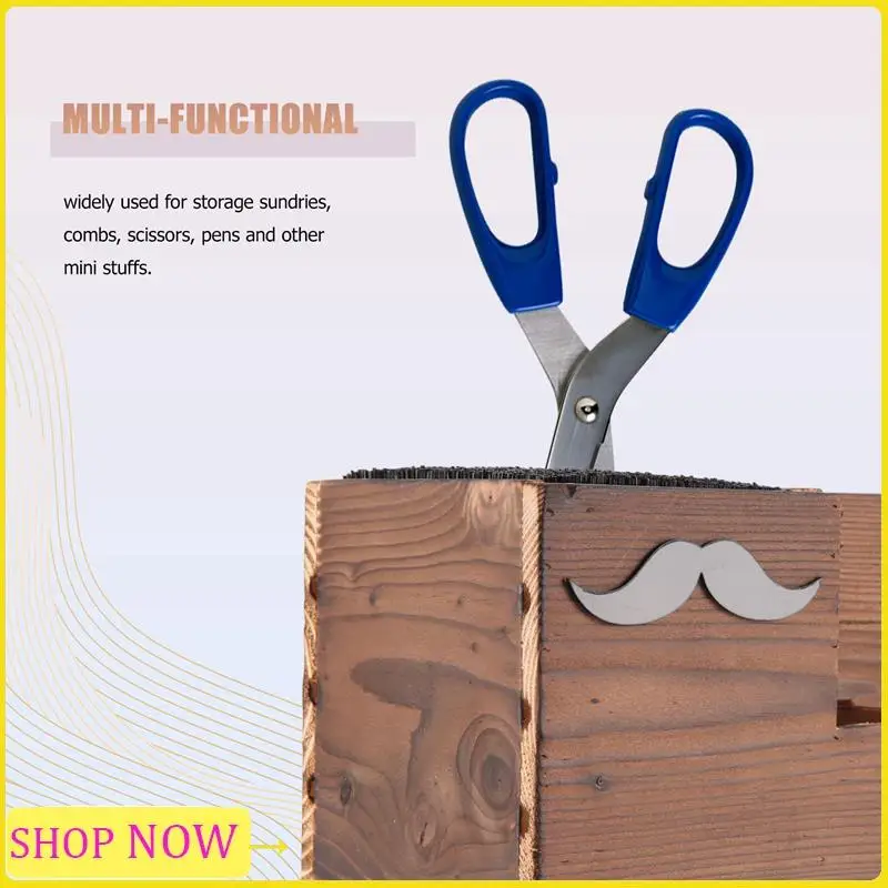 Especial Wood Hairdressing Tool Box Hair Salon Shear Holder Hair Cutting Scissors Rack Storage Container Barber Tools Holder