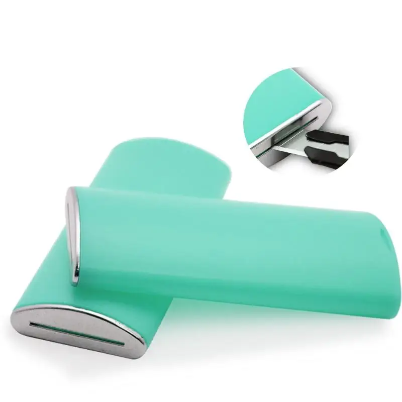 Snap Off Knife Damaged Blade Storage Box  Compact Disposal Container Secure Safe Holder for Classroom Office Supplies