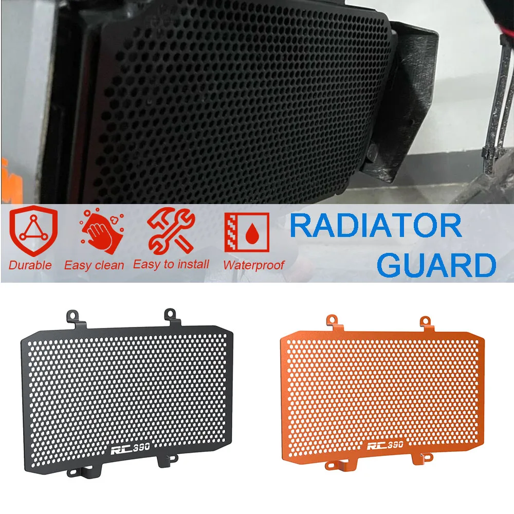 

RC390 Radiator Grille Guard Cover Protector Motorcycle For RC 390 2022 2023 2024 2025 Water Tank Net Radiator Guard Accessories