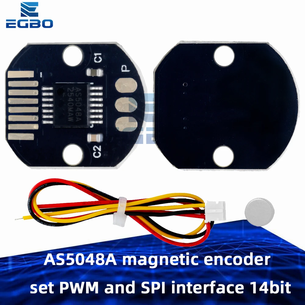 AS5048A Magnetischer Encoder – 14-Bit, SPI/PWM, 0,05° Genauigkeit, Für Bürstenlose Motoren