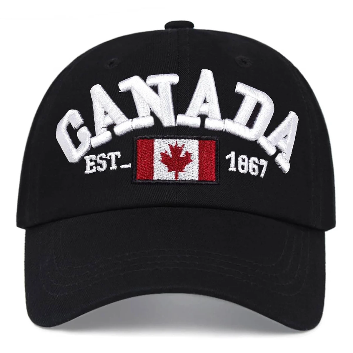Modische Baseballkappe aus Baumwolle mit Kanada-Flagge, Snapback, verstellbare Herren-Baseballkappen, Gorras – Detail 4