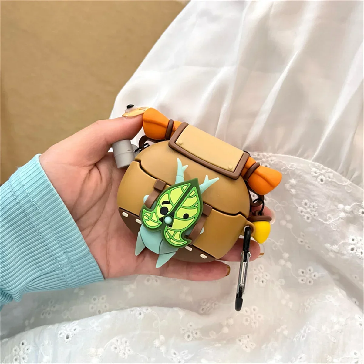 Für Samsung Galaxy Buds 3/Buds 3 pro (2024) Kopfhörerhülle, 3D-Kopfhörerhülle mit niedlichem Cartoon-Anime-Yahaha-Design, Silikon-Ohrhörerhülle mit Haken