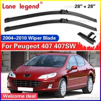 Limpiaparabrisas LHD limpiaparabrisas delantero para Peugeot 407 407 SW 2004 - 2010 parabrisas ventana coche cepillos de lluvia 28 ""+ 28""