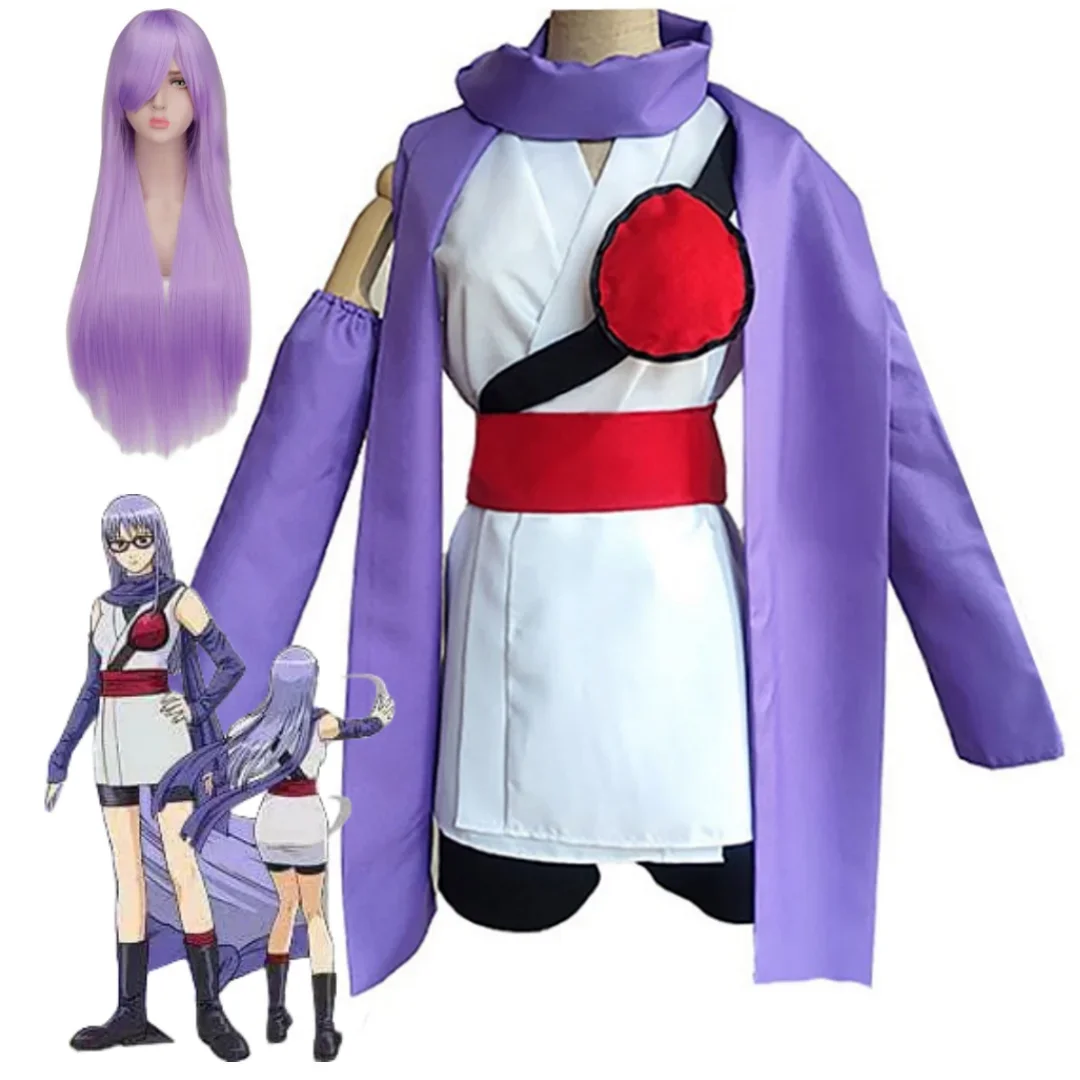 Anime Gintama Sarutobi Ayame Cosplay Costume Wig Women Man Uniform Halloween Costumes