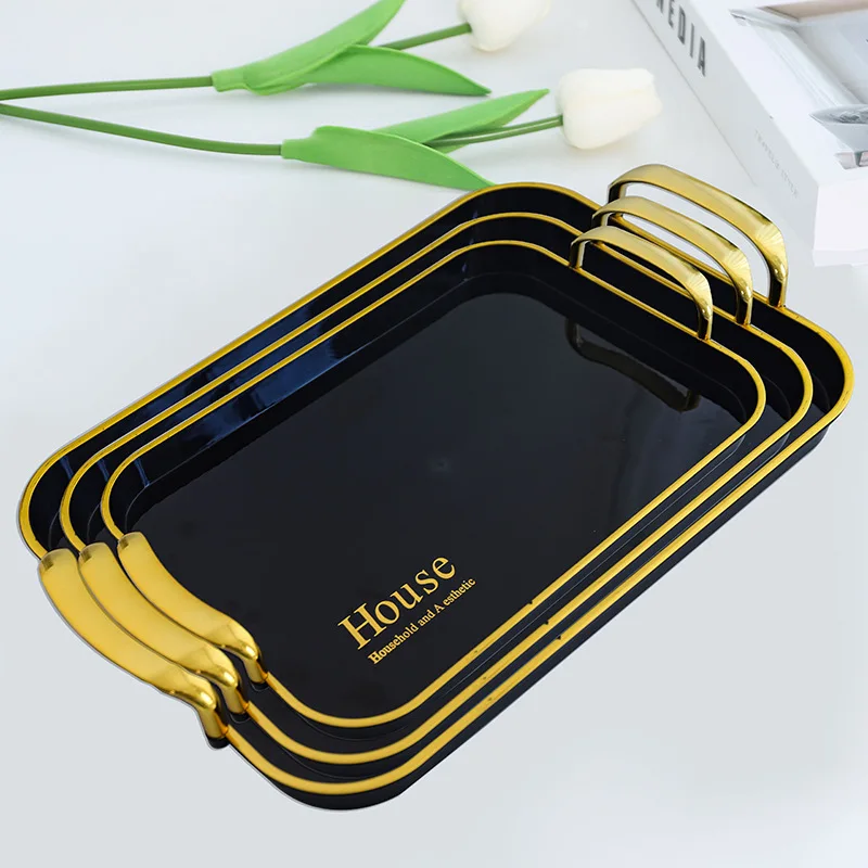 

Fruit Tray Plastic Tray Pet Coffee Restaurant Household Crystal Plate Teacup