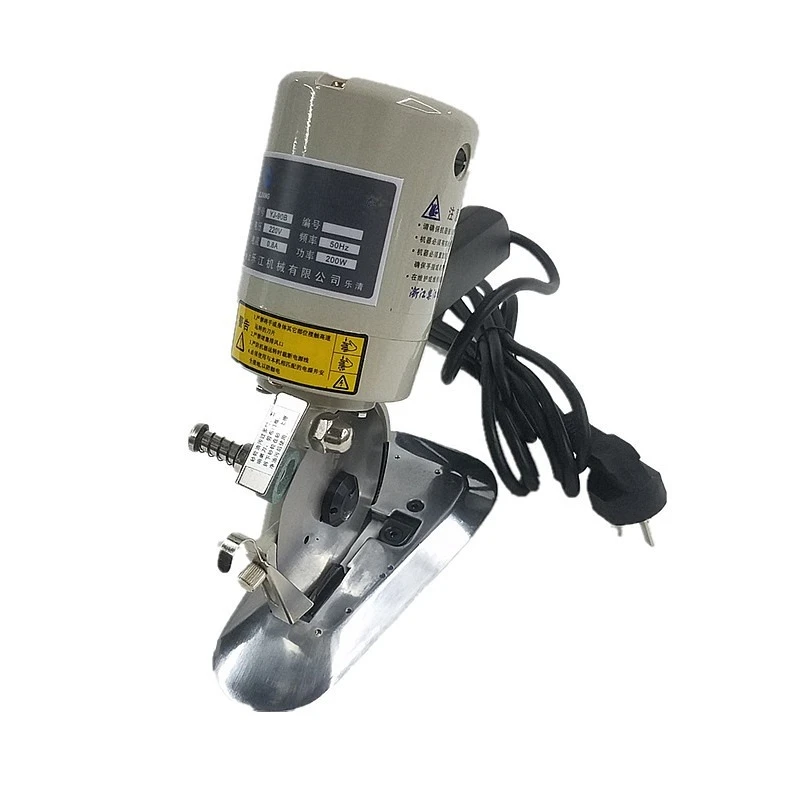 

Hand Push Round Knife Cutting Machine, 220V,200W, Cutting Height 30mm, Cloth Cutting Machine