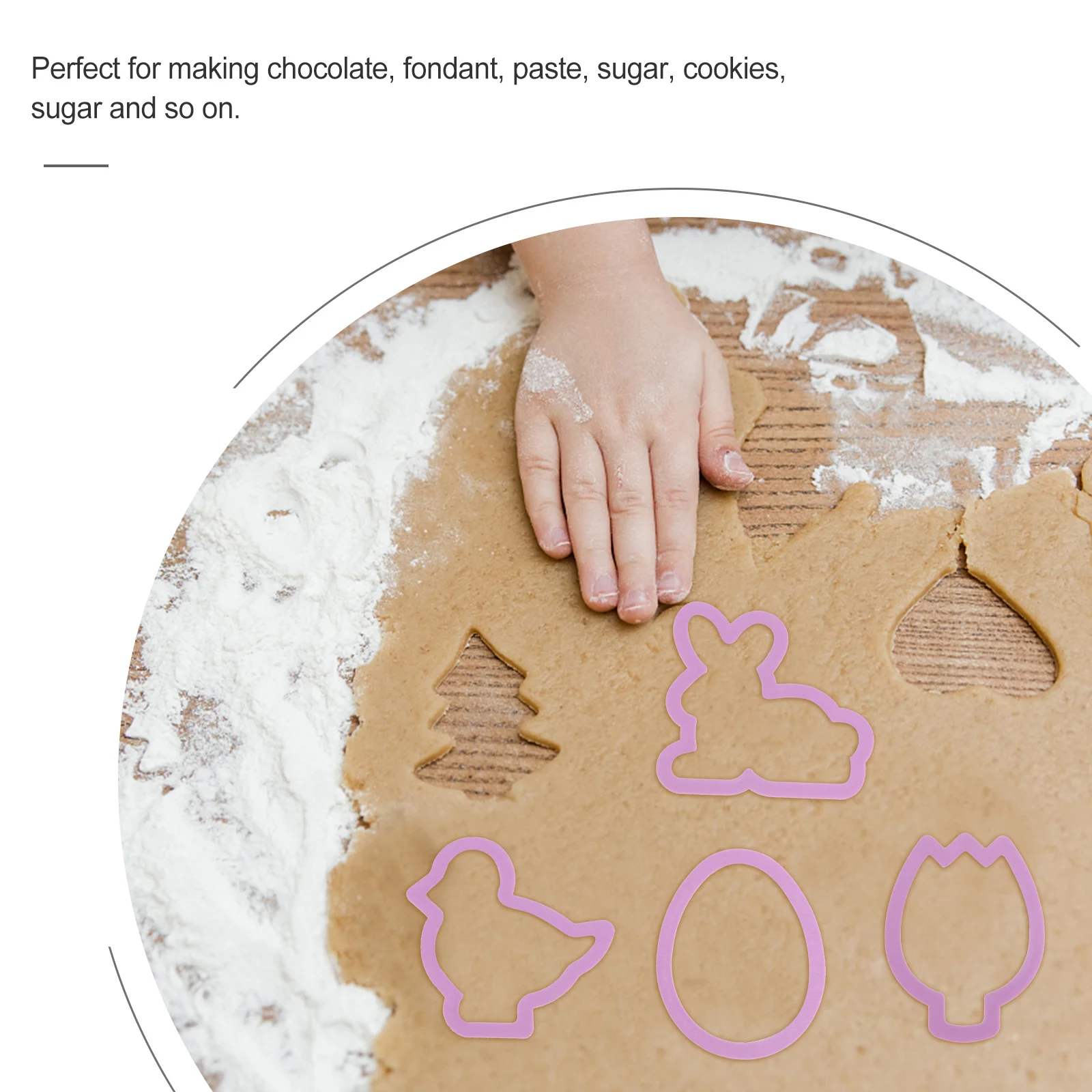 

10 шт., пасхальная форма для печенья, высокое качество, полипропиленовая пластиковая форма для выпечки для DIY шоколадной помадки, сахара, пасхальная тема, форма для печенья