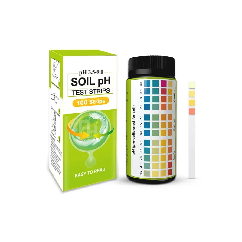 

100pcs Soil PH Test Strips Litmus Paper PH3.5-9.0 Alkaline Acid Test Paper for soil pH 3.5-9