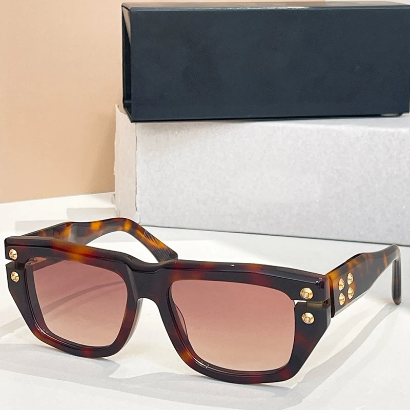 

INS 445 ацетатные прямоугольные классические солнцезащитные очки черепаха для мужчин и женщин, высококачественные брендовые дизайнерские очки UV400 для улицы