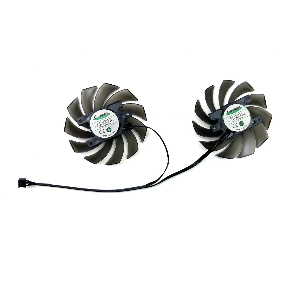NEW Cooling Fan CF-12915S 4PIN For  INNO3D GeForce GTX 1660 2060 SUPER 6GB Twin X2 Graphics video Card cooler fan