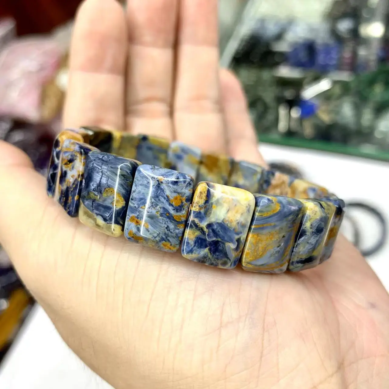 

Namibia Pietersite Bracelet Natural Gemstone Jewelry Bangle For Woman For Man For Gift Wholesale !