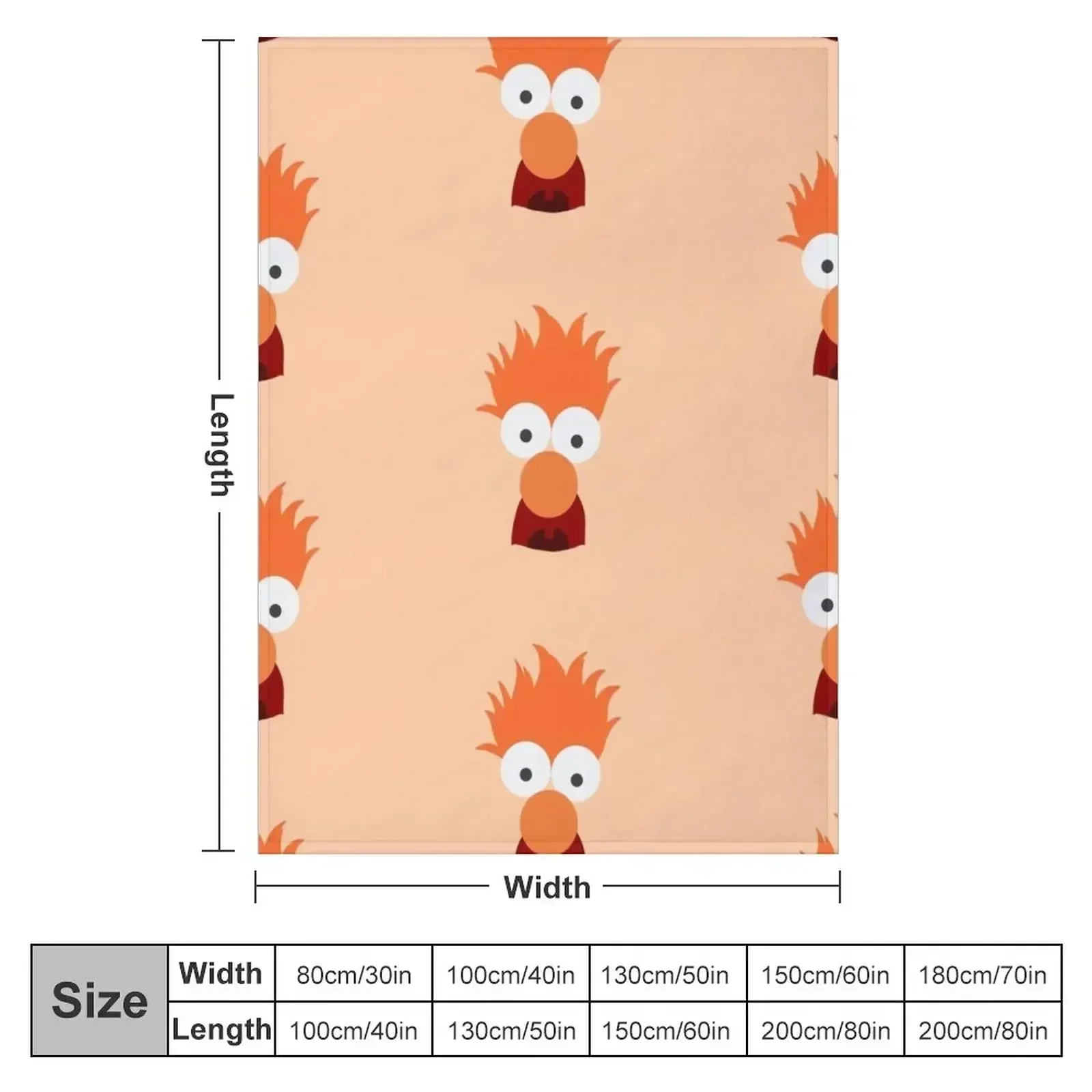 Beaker Throw Blanket couch cozy soft plush fuzzy picnic outdoor blanket