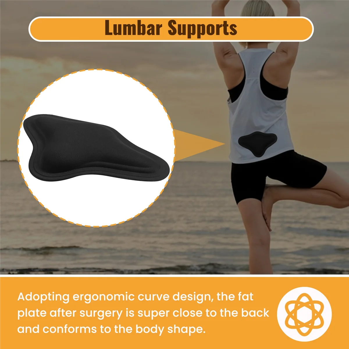 

Lipo Foam Back Board, BBL Lumbar Molder, Back Compression Lipo Foam Board for BBL & Liposuction Post Surgery Recovery K