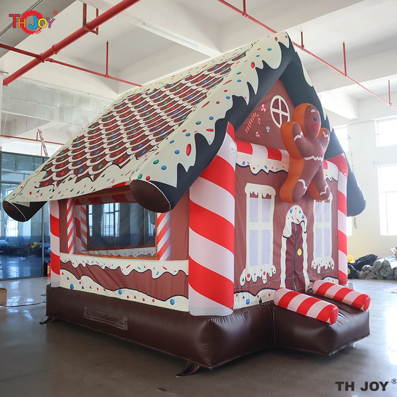 4x3m Gingerbread House Inflatable Bounce House For Christmas Holidays