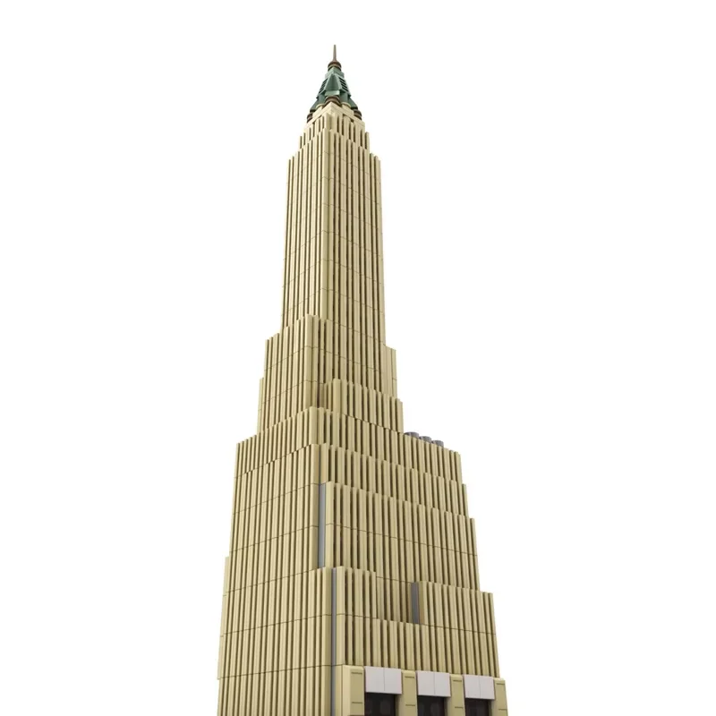 MOC blocs de construction jouet 40 Wall Street 1:800 échelle Manhattan banque confiance modèle de construction 922 pièces assemblé jouet blocs de construction disp