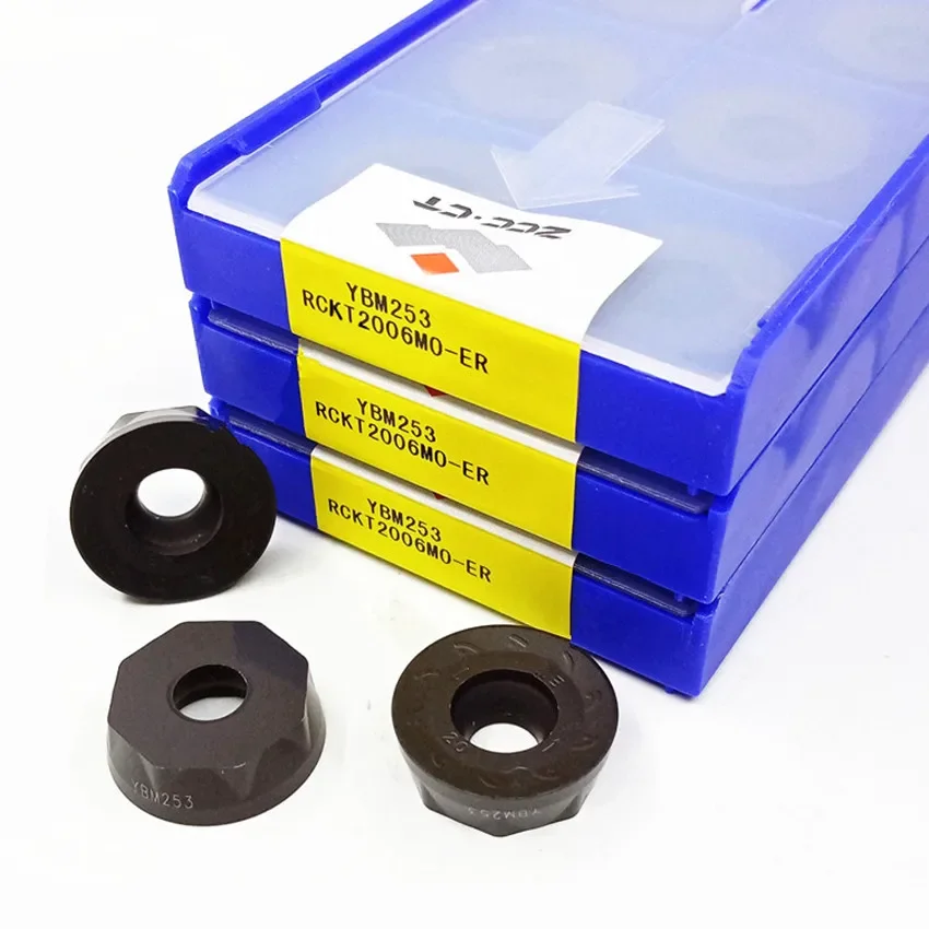 

RCKT2006MO-ER YBM253/RCKT2006MO-NM YB9320 RCKT2006 RCKT2006MO R10 ZCC.CT CNC carbide inserts For Steel,Stainless steel 10pcs/box