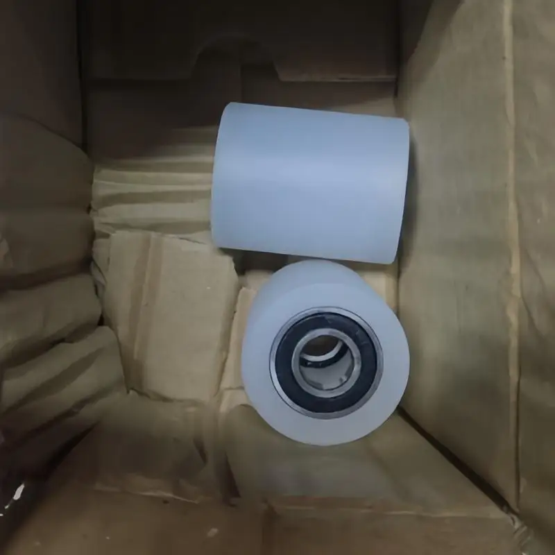 6Pcs Nylon bearings pulleys clamp wheels conveyor guide wheels, unpowered conveyor belt rollers