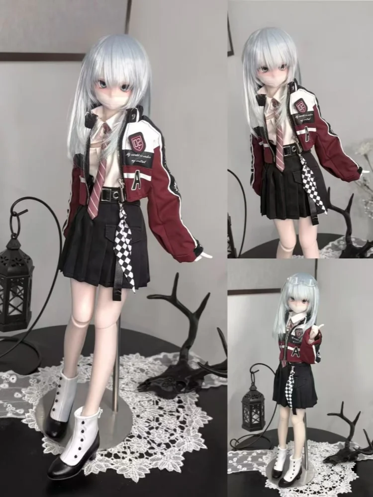 BJD Doll Clothes For 1/4 Dolls Coat Shirt Pants Skirt Tie Set Dolls Clothing Accessories(No Dolls)